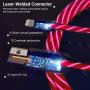 Light up iPhone Charger {MFI Apple Certified} AKAMOS 5ft LED iPhone Charger with Flowing led, USB to Lightning Cable with Quick Charge, Compatible with Phone11/11pro Max/XR/8/8Plus/7/6(Flowing Red)