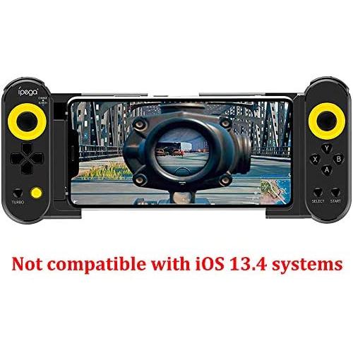 IPGEA PG-9167 Mobile Controller, Wireless 4.0 Gamepad Joystick Telescopic Game Controller Compatible Galaxy S10/S10 & Galaxy A51 Note 9 Phone XR XS Phone 11 Most iOS/Android Smart Phone Tablet PC