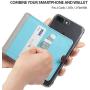 Ringke Flip Card Holder ID Adhesive 3M Premium Stick Fashion Multi-Card Slot Wallet Case Credit Card Cash Pouch Attachment Compatible with Most Smartphones, Android and More - Gray