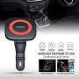 VIEE Wireless Car Charger, Qi Magnetic Wireless Charging Mount 180° Adjustable Cordless Car Charging Cradle for Samsung, iPhone and All Android Smartphones (Car Charger+Smart Magnet)