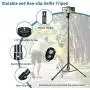 57-inch Phone Tripod Stand, Extendable Cell Phone Selfie Stick, Compatible with iPhone, Android, DSLR, Action Camera.Includes Wireless Remote, Cell Phone Holder and Gopro Adapter, Travel Lightweight 57-inch Phone Tripod Stand, Extendable Cell Phone Selfie Stick, Compatible with iPhone, Android, DSLR, Action Camera.Includes Wireless Remote, Cell Phone Holder and Gopro Adapter, Travel Lightweight