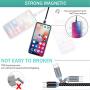 Magnetic Charging Cable [3-Pack,3ft/6ft/6ft], Oxyland Magnetic Phone Charger Cable, 3 in 1 Nylon Braided Cord USB Magnetic Cable Compatible with Mirco USB, Type C Smartphone and iProduct Device