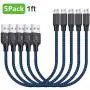 Micro USB Cable 1ft 5 Pack, Short Android Charger Cable Braided Fast Charging Phone Charger Cord Compatible with Galaxy S7 S6 Edge, Kindle, Note 5, Windows Smartphones and More - Blue Micro USB Cable 1ft 5 Pack, Short Android Charger Cable Braided Fast Charging Phone Charger Cord Compatible with Galaxy S7 S6 Edge, Kindle, Note 5, Windows Smartphones and More - Blue