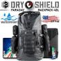 Mission Darkness Dry Shield Faraday Backpack 40L // Waterproof Tactical Backpack w/MOLLE Webbing & Packs // Signal Blocking, Anti-Tracking, EMP Shield, Data Privacy for Mobile Devices, Laptops, etc.