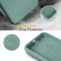 Vinve Samsung Galaxy A20 Case, Galaxy A30 Case, Liquid Silicone Slim Gel Rubber Full Body Protection Shockproof Cover Drop Protection Case for Galaxy A20 (Blackish Green)