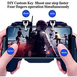 SONGVEN Mobile Controller & Cooling Fan & Battery for PUBG Mobile Game Controller Joystick Mobile Gaming Trigger for Android Controller Mobile Gamepad Phone Game Controller Joypad (2000 mAh)