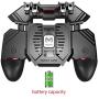 Wired Gamepad for Helper Mobile Phone Multi-Function Gamepade Radiator Handle Water-Cooled Fan Six Fingers PUGB Handle Power Bank-4000mAh-,