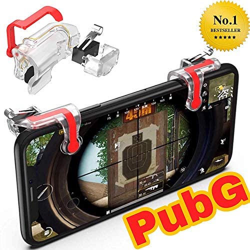 Rednix L1 R1 Dual Gamepad Trigger with Fire Shooter Controller Button Aim Key Mobile Gaming Joystick for PUBG/Knives Out/Rules of Survival (All Smartphones)