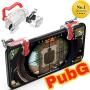 Rednix L1 R1 Dual Gamepad Trigger with Fire Shooter Controller Button Aim Key Mobile Gaming Joystick for PUBG/Knives Out/Rules of Survival (All Smartphones)