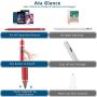 Stylus Pen Digital Pencil Fine Point Active Pen for Touch Screens, Compatible with iPhone iPad and Other Tablets (Red)