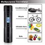 CARYWON Rechargeable Portable Air Compressor Mini Air Inflator Hand Held Tire Pump 1000mAh3 Battery with Digital LCD LED Light Lithium Battery 150PSI for Car Bicycle Tires