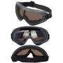 LJDJ Ski Goggles, Pack of 4 - Snowboard Adjustable UV 400 Protective Motorcycle Goggles Outdoor Sports Tactical Glasses Dust-Proof Combat Military Sunglasses for Kids, Boys, Girls, Youth, Men, Women