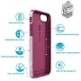 Speck 79990-5945 Presidio Inked Cell Phone Case for iPhone 7 - Fresh Floral Rose/Magenta Pink