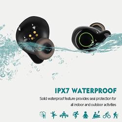 DuoTen Waterproof Wireless Earbuds, Bluetooth 5.0 Wireless Headphone 156H Playtime Hi-Fi Stereo Sound, IPX7 Waterproof in-Ear Wireless Earphones w/Mic LCD Digital Display 2200mAh Rechargeable Case