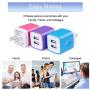 USB Wall Charger,Charging Block 3-Pack 2.1A Dual Port USB Wall Charging Plug Head Travel Charger Cube Compatible for iPhone 11,Xs,XR,Xs Max,X,8 7 6 Plus,Samsung Galaxy,LG,Moto,Google,Android Phone