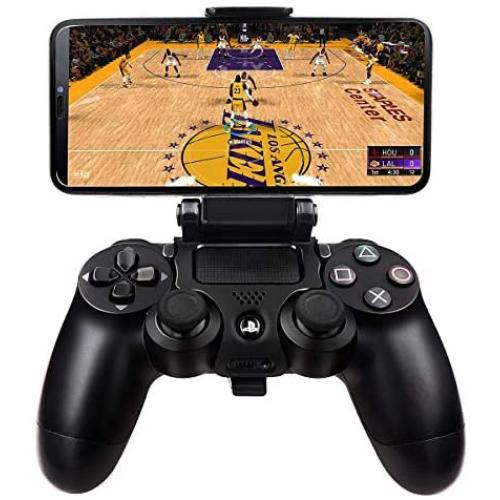 BLUE LAKE Performance Redesign Phone Clip Holder Clamp Mount Stand Bracket for Playstation 4 Slim Pro PS4 Wireless Controller (2 PAC)