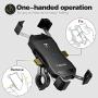 Bicycle & Motorcycle Phone Mount, Aluminum Alloy Bike Phone Holder with 360° Rotation for iPhone 11 Pro Max X XR Xs 7s 8 Plus, Samsung S20 S7/S6/Note10/9/8/4 GPS