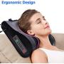 Back Massage Neck Massager Pillow with Heat Optional Relief Neck Pain Muscle Relaxation Body Massagers Pressure Points Shiatsu Tool Removable Multifunction Pillows Health Gift