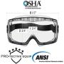 PROTECTIVE EQUIP Safety Goggles Clear Anti Fog Safety Glasses for Eye Protection, Chemistry Goggles for Lab Safety, Protective Eye Wear Goggles for Eye Safety, Multiuse (MEDIUM)