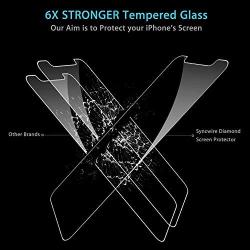 Syncwire Screen Protector for iPhone 11, iPhone XR (3-Pack), Anti-Fingerprint Tempered Glass Screen Protector (9H Hardness, 6X Stronger, Installation Frame, Bubble Free) [Not Edge to Edge]