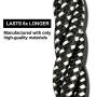 CUGUNU Nylon Braided Cable Compatible with iPhone Charger, 5 Pack[3/3/6/6/10FT] MFi Certified USB Lightning Cable Charging Cord for iPhone X/Max/11/8/7/6/6S/5/5S/SE/Plus/iPad - Black White
