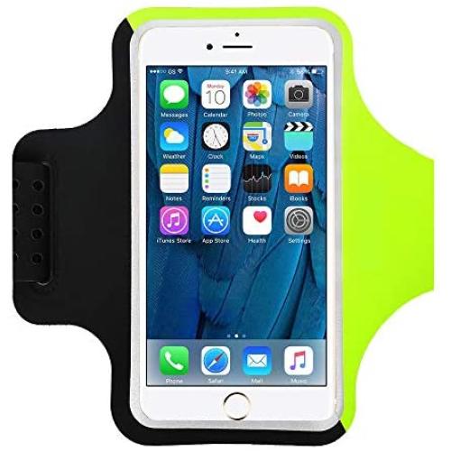 Yigou Sweat Resistant Armband, Cell Phone Armband Case Fit iPhone Xs Max/X/8 Plus/7 Plus, Galaxy S8/S8 Plus/S7 Edge Phones up to 6.0¡± with Safety Reflective Strips, Idear for Running Sports Biking