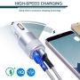 Car Charger, Ailkin 3.4a Portable Dual Port USB Cargador Carro Fit Lighter Spot Socket Adapter for iPhone 11 Pro Max 11 Pro 11 X XR XS Max 8 Plus 7s 6s, iPad, Tablet, Samsung Galaxy Note 10+ S10 Plus