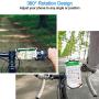 EAONE Silicone Bike Phone Mount with 1 Bike Bell, 360°Rotation Cell Phone Holder for Bike Accessories Adjustable Handlebar Cradle for 4.0"~6.5" Cellphone