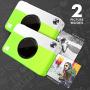 Zink KODAK Printomatic Digital Instant Print Camera (Neon Green), Full Color Prints On Zink 2x3 Sticky-Backed Photo Paper - Print Memories Instantly