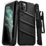 Zizo Bolt Cover - Case for iPhone 11 Pro Max with Military Grade + Glass Screen Protector & Kickstand and Holster (Black