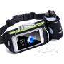 FREETOO Hydration Belt with 10oz BPA-Free Bottles Leak-Proof, Adjustable Running Fuel Belt, W/Touchscreen Zipper Pockets Water Resistant Bounce Free, Fits iPhone 6-8Plus &5.5 Smartphones