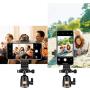 AFAITH Cell Phone Tripod Mount with Remote, Phone Holder Adapter Selfie Monopod with Adjustable Clamp for iPhone Xs Max/X/8/8P/7/7P/6S/6,Samsung GalaxyS9/S9+/S8/S7/S6/S5/Note9/8 and More