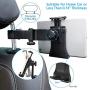 Car Headrest Mount,Ansteker Car Headrest Tablet Holder for iPad Pro/Air/Mini,Kindle Fire HD,Nintendo Switch,iPhone&Other Smartphones Stand Cradle Bracket Holder for 4’’-11’’with 360° Angle-Adjustable