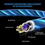 [Apple MFi Certified] Foxnovo Led iPhone Charger Cable, 2-in-1 Led Lightning Cable with 360° Flowing Light for iPhone 11/11 Pro/Max/XS/XR/X/8/8 Plus/7/7 Plus/6/6 Plus/5s/5s Plus/Android (Blue),3.3 ft