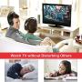 Wireless TV Headphones, RCA Over Ear Hi-Fi Stereo Headset for TV Watching PC VCD, Headphones with 2.4GHz RF Transmitter, Charging Dock for Seniors Hearing Impaired, 100ft Range, Rechargeable, Black
