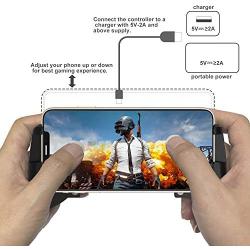 Leuna DarkWalker Call of Duty Mobile PUBG Mobile Game Controller,Fast Cooling Fan Phone Cooler Radiator Gamepad for iPhone/Samsung/Huawei Support 4-6.7 inches Smartphone