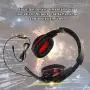 Mugast Gaming Headphones,3.5mm Head-Wearing Noise Cancellation Stereo Gaming Headset with Microphone,Adjustable Headband,for PS4/PC/Laptops/Mobile Phone (Black+Red)