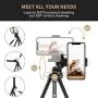 Fotopro Phone Tripod Stand, 39.5 Inch Lightweight Travel Tripod for iPhone with Remote Control, Aluminum Compact Camera Tripod for Nikon, Samsung, Huawei, Vlog Tripod for Tiktok YouTube Fotopro Phone Tripod Stand, 39.5 Inch Lightweight Travel Tripod for iPhone with Remote Control, Aluminum Compact Camera Tripod for Nikon, Samsung, Huawei, Vlog Tripod for Tiktok YouTube