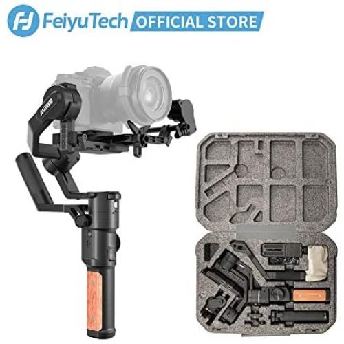 FeiyuTech AK2000S Advanced Handheld Camera Gimbal Stabilizer Fits Sony a7RIII a7III a7SII a7RII a7II a9 Canon EOS R EOS RP M6 Mark II EOS 200DII Panasonic GH4 G9 Nikon Z7 Brushless Follow Focus Kit