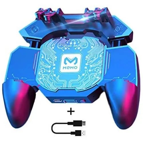 N/L Gaming Grip - PUBG Mobile Game Controller 6 Fingers Operation, All-in-One Gamepad Joystick Remote Grip Shooting Aim Keys for iPhone Android Phones 2.64-3.54 Inch N/L Gaming Grip - PUBG Mobile Game Controller 6 Fingers Operation, All-in-One Gamepad Joystick Remote Grip Shooting Aim Keys for iPhone Android Phones 2.64-3.54 Inch