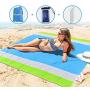 OKEECA Sand Free Beach Mat Oversized 82" X79" Sand Proof Beach Blanket Outdoor Picnic Mat for Travel, Camping, Hiking and Music Festivals-Lightweight Quick Drying Heat Resistant