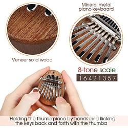 Mr.Power 8 Key Mini Kalimba African Finger Thumb Piano Pendant Marimba Gift for Beginners