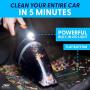 Portable Car Vacuum Cleaner: High Power Handheld Vacuum w/LED Light -110W 12v Best Car & Auto Accessories Kit for Detailing and Cleaning Car Interior - 16 Foot Cable