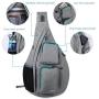 WANDF Sling Bag One Strap Backpack Travel Crossbody Backpack Water-Resistant