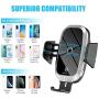 Wireless Car Charger, WixGear Auto-Clamping Fast Wireless Car Charger, Cup Phone Holder for Car, 10W Qi Fast Charging Compatible iPhone 11, Xs/MAX/XS/XR/X/8/, Samsung S10/S9/S8 Full Automatic Arms