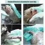 FecPecu Pet Grooming Gloves, Dog Bathing Shampoo Gloves with High Density Teeth, Silicone Hair Removal Gloves with Enhanced Five Finger Design for Dogs, Cats FecPecu Pet Grooming Gloves, Dog Bathing Shampoo Gloves with High Density Teeth, Silicone Hair Removal Gloves with Enhanced Five Finger Design for Dogs, Cats