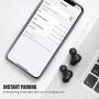 True Wireless Earbuds,Bluetooth 5.0 Headphones with 2000mAh Charging Case LED Battery Display,TWS Stereo Noise Cancelling IPX7 Waterproof in-Ear Built-in Mic Earphones,Deep Bass Headset for Sports