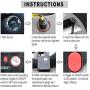NoOne Portable Air Compressor Pump, 12V DC Mini Car Tire inflator Gauge for Car/Bicycle/Motorcycle/Ball/Air Matresses 120W 150PSI NoOne Portable Air Compressor Pump, 12V DC Mini Car Tire inflator Gauge for Car/Bicycle/Motorcycle/Ball/Air Matresses 120W 150PSI