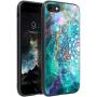 BENTOBEN iPhone SE 2020 Case, iPhone 8 Case, iPhone 7 Case, Slim Fit Glow in the Dark Shockproof Protective Hybrid Hard PC Soft TPU Bumper Cover for iPhone SE2 2020/ iPhone 7/8 4.7", Mandala in Galaxy