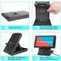 Stand for Nintendo Switch, TJS Nintendo Switch Stand Holder [Play While Charging] [Multi-angle Adjustable] [Travel Friendly] Switch Stand Dock Bracket with Air Vents, Portable Playstand Cradle (Black)